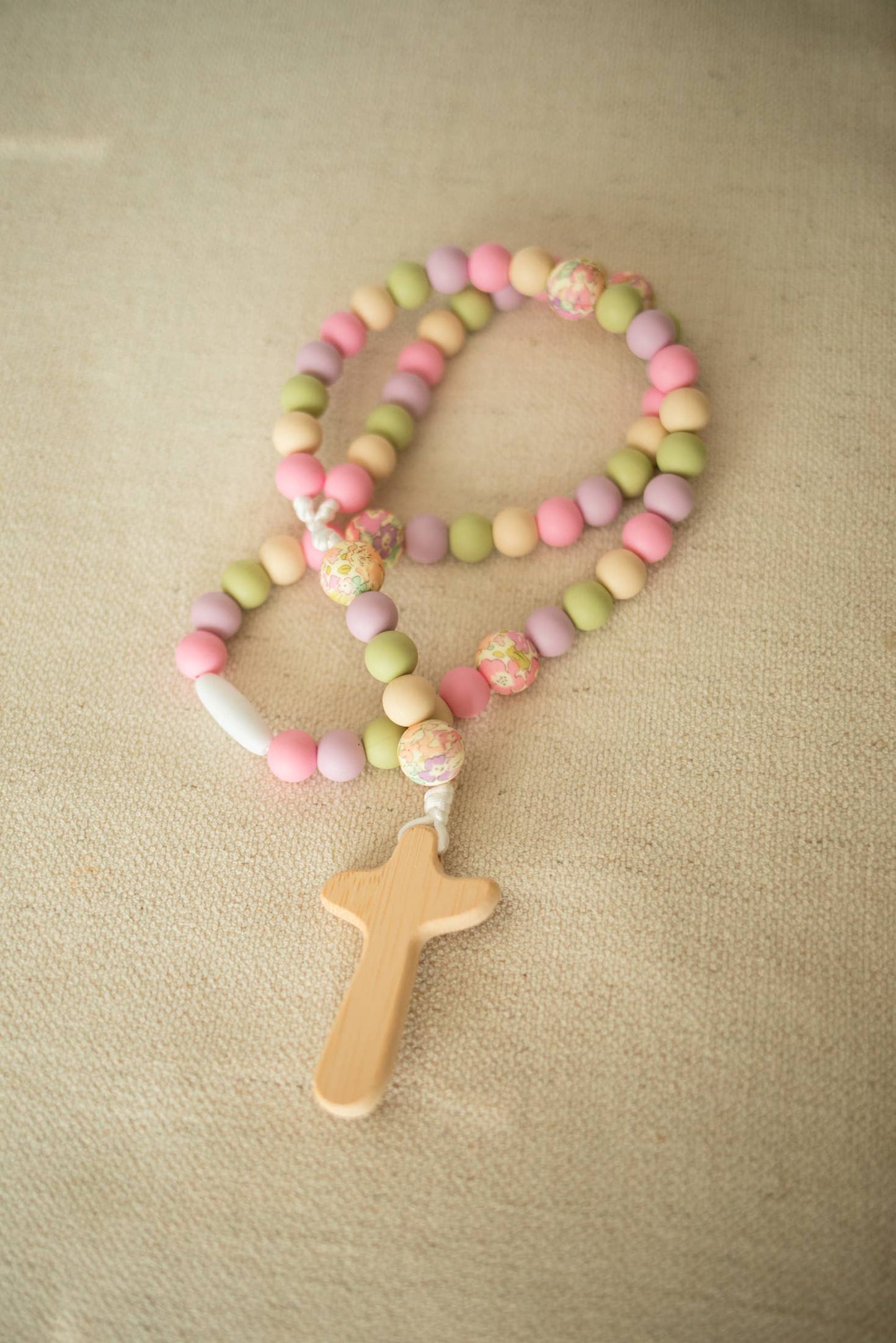 Pastel Floral Baby Rosary | Baptism Gift | Cathoic Gifts