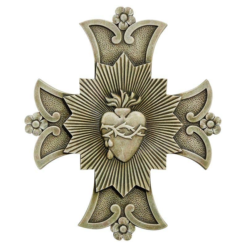 Sacred Heart Garden Plaque 10"