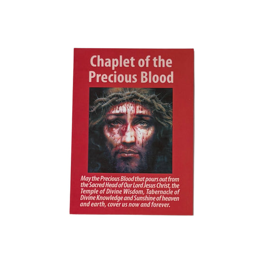 Prayer Card - Chaplet of The Precious Blood (25/pk)
