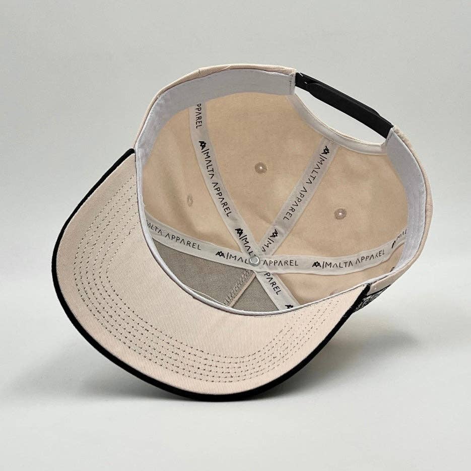 ‘YHWH’ Structured SnapBack - Cream/Black