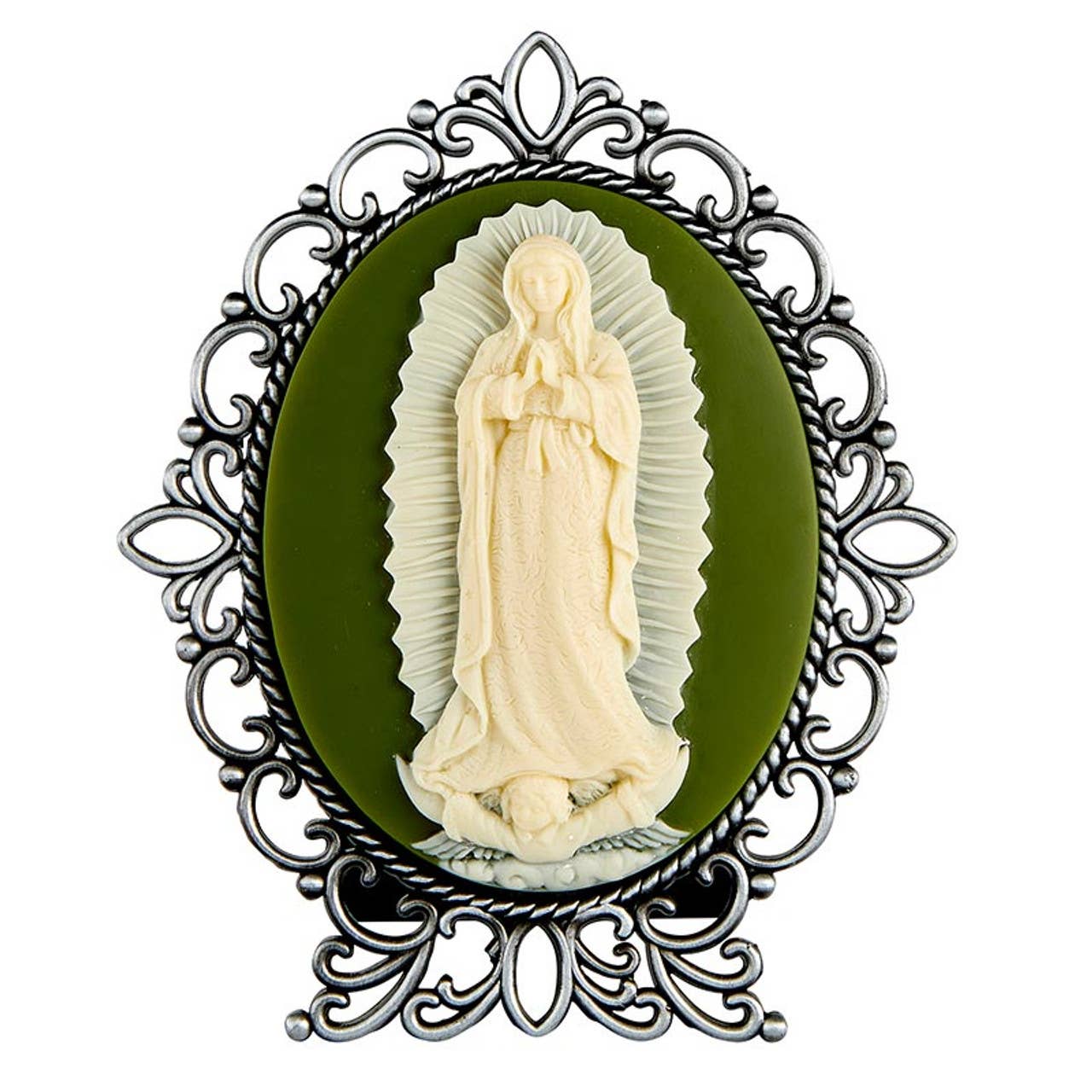 Our Lady Of Guadalupe Cameo Desk Stand