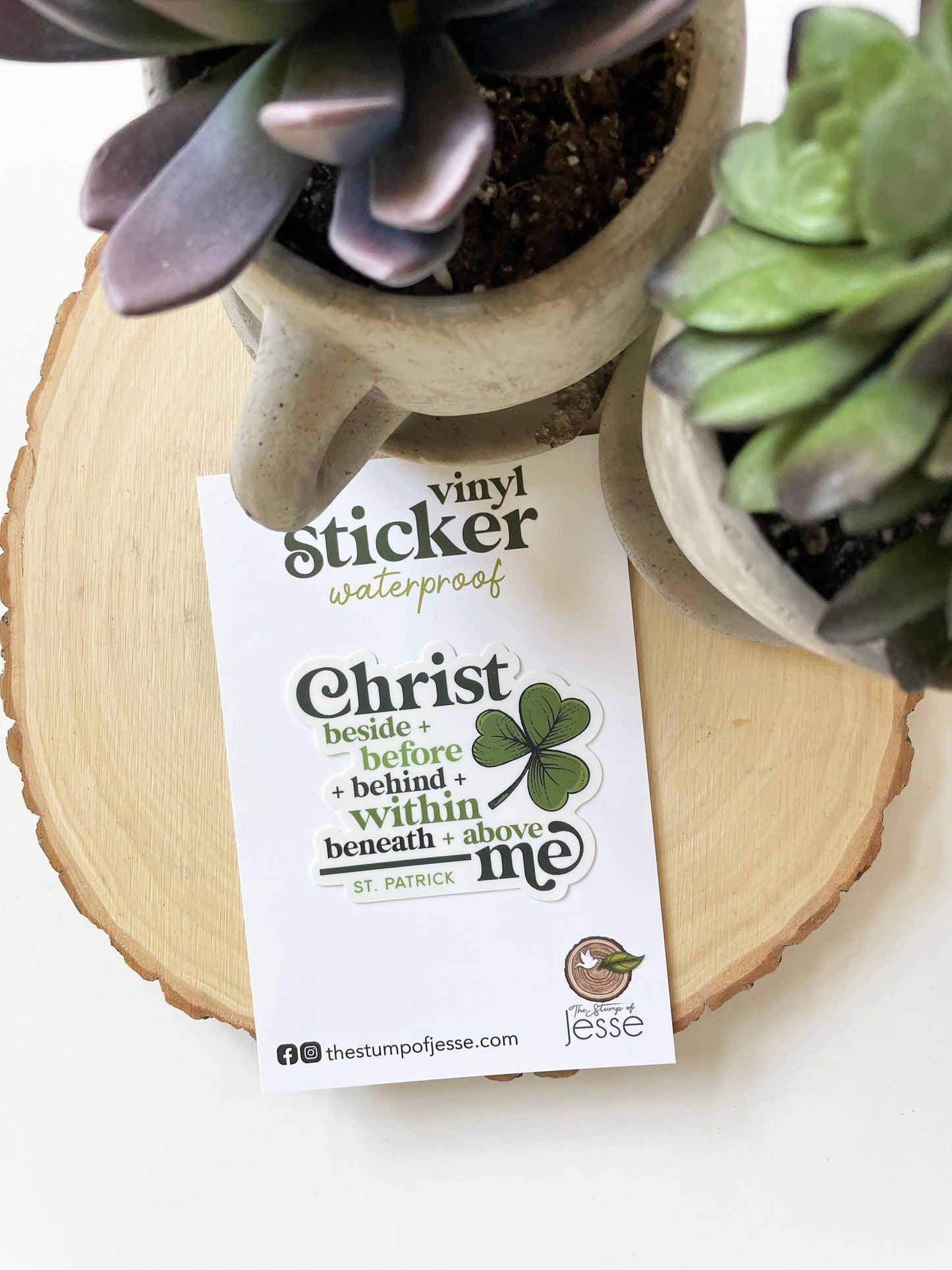 St. Patrick Waterproof Catholic Sticker