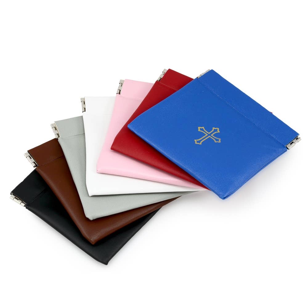 Red Vinyl Rosary Pouch