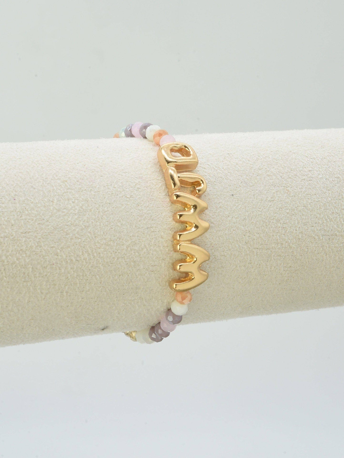 CB2309 WWJD Glass Bead Bracelet
