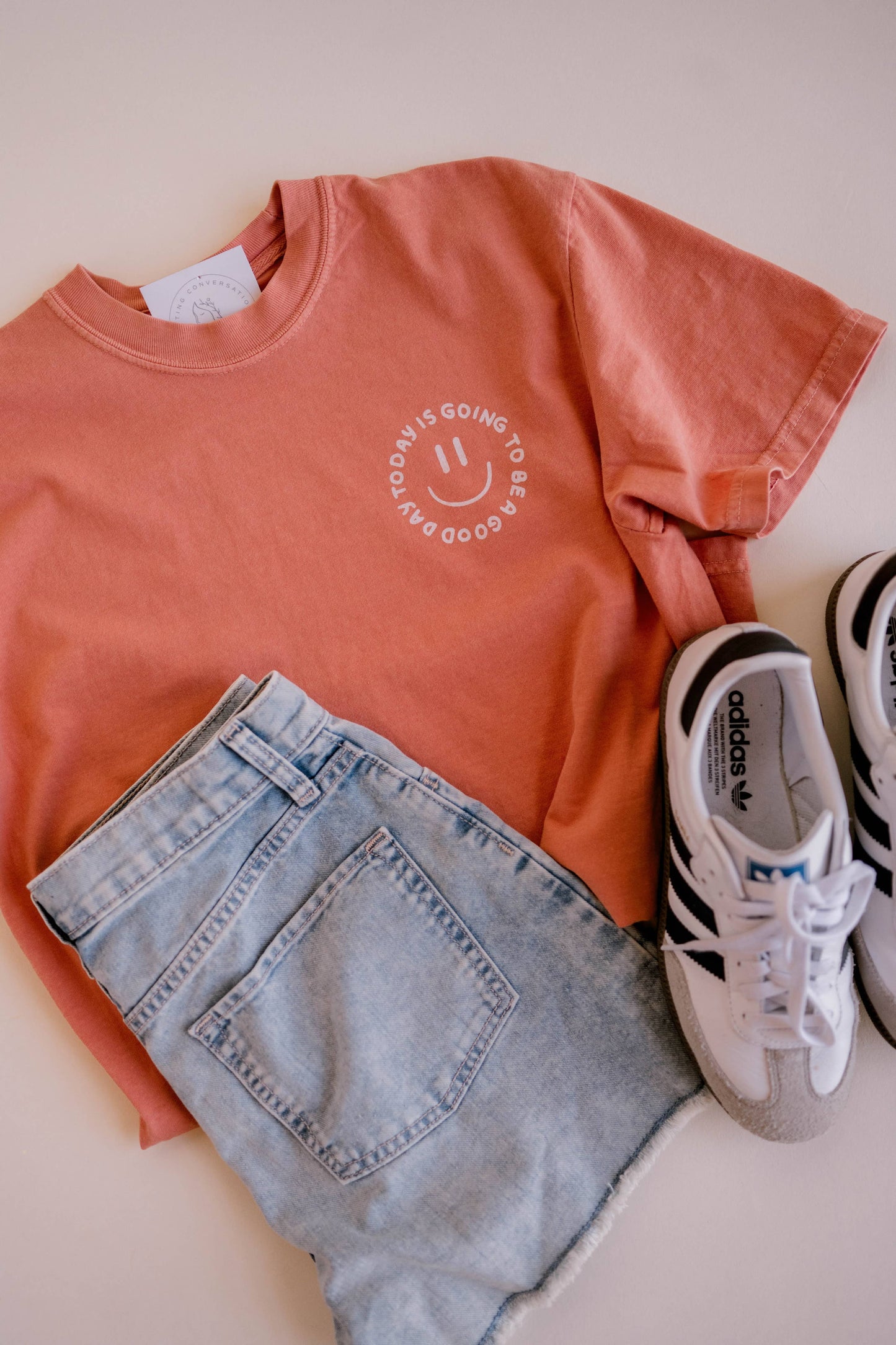 Good Day Tee - Terracotta (CLOSEOUT)