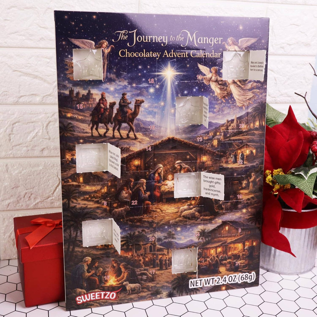 Nativity Chocolate Advent Calendar, 24 Days