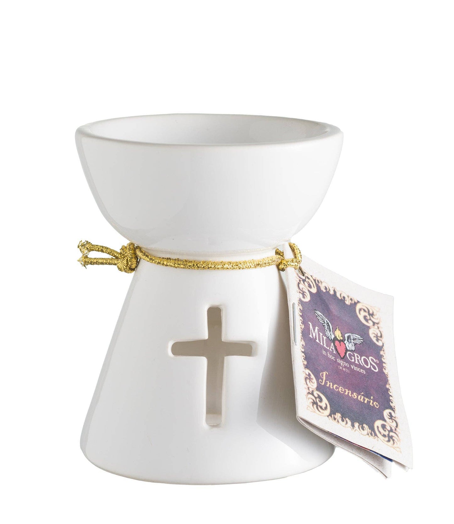 Ceramic Resin Incense Burner — 3.5 in — Various Styles