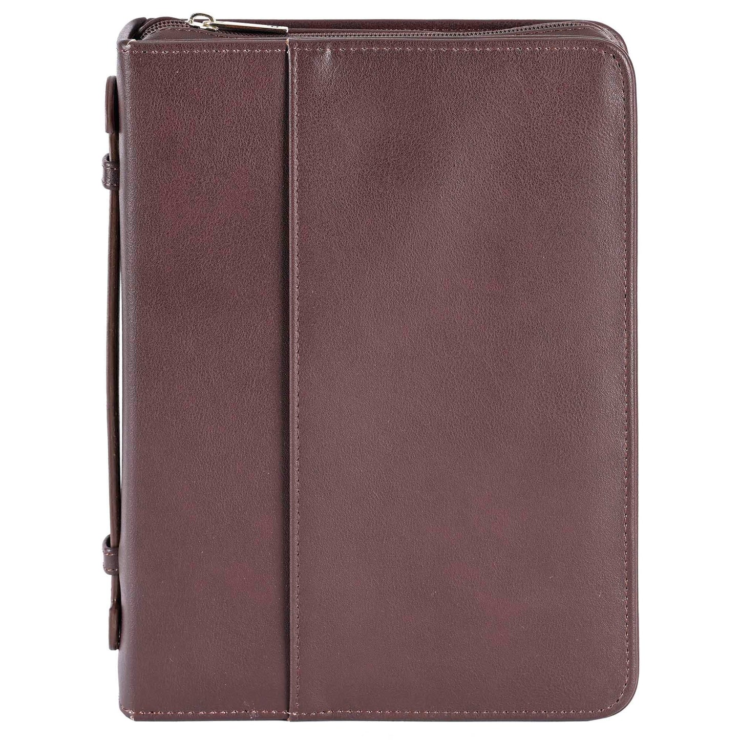 White Dove -BIBLE COVER CLASSIC FAUX LEATHER-Brown-XL