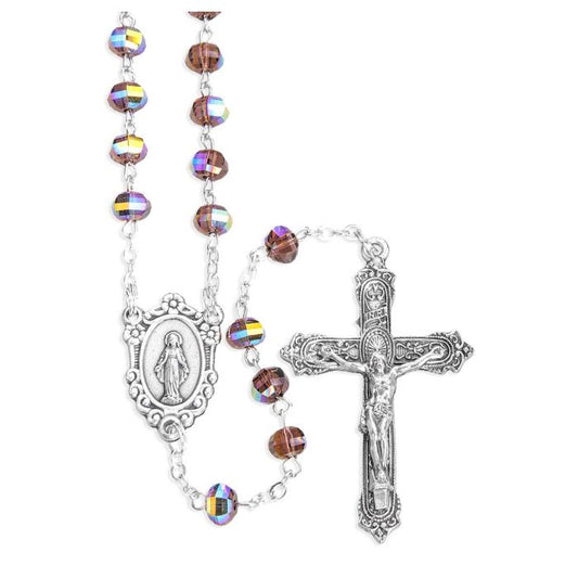 6mm Deluxe Faceted Amethyst Rosary Beads