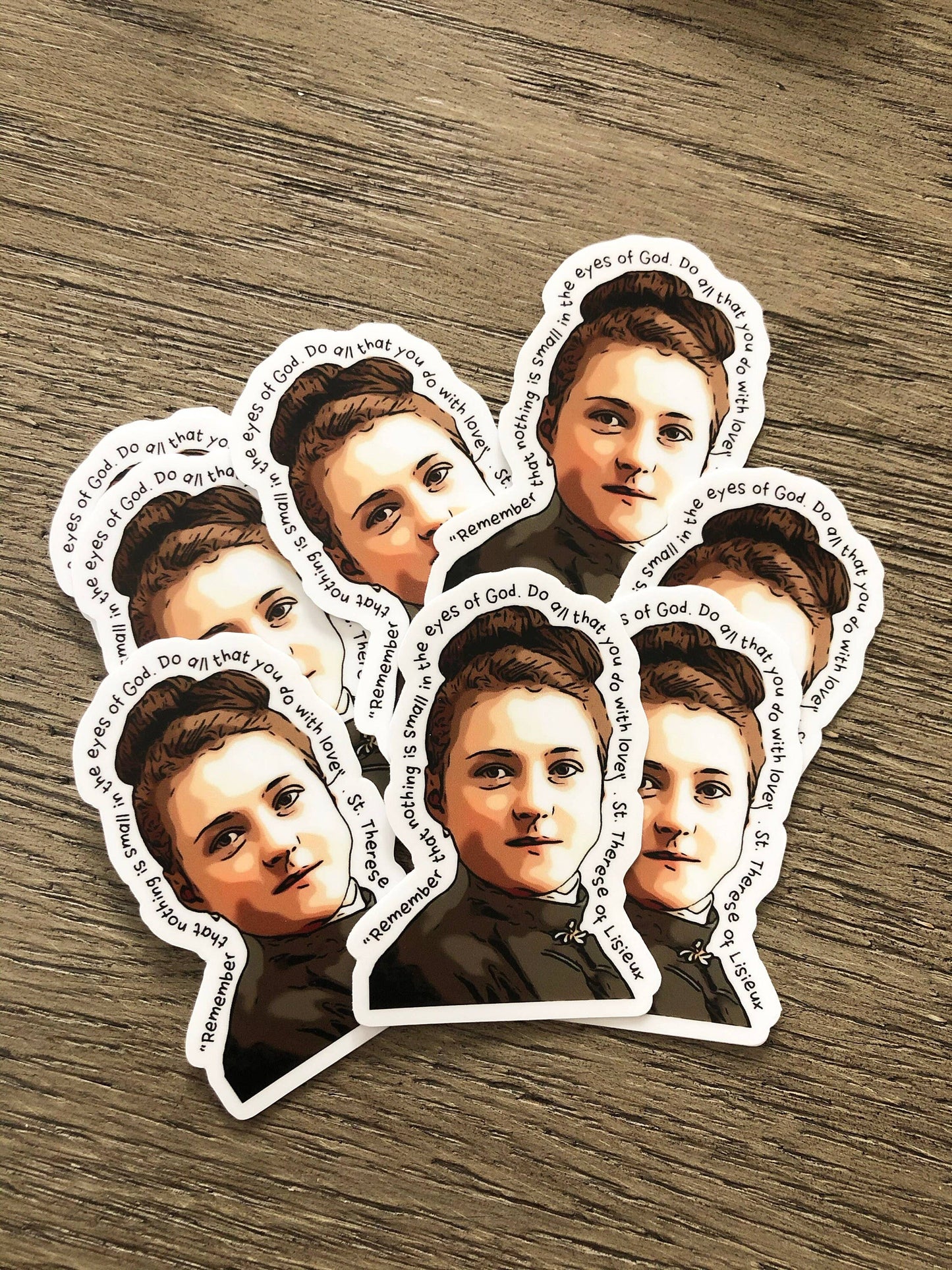 St. Therese of Lisieux Waterproof Catholic Sticker