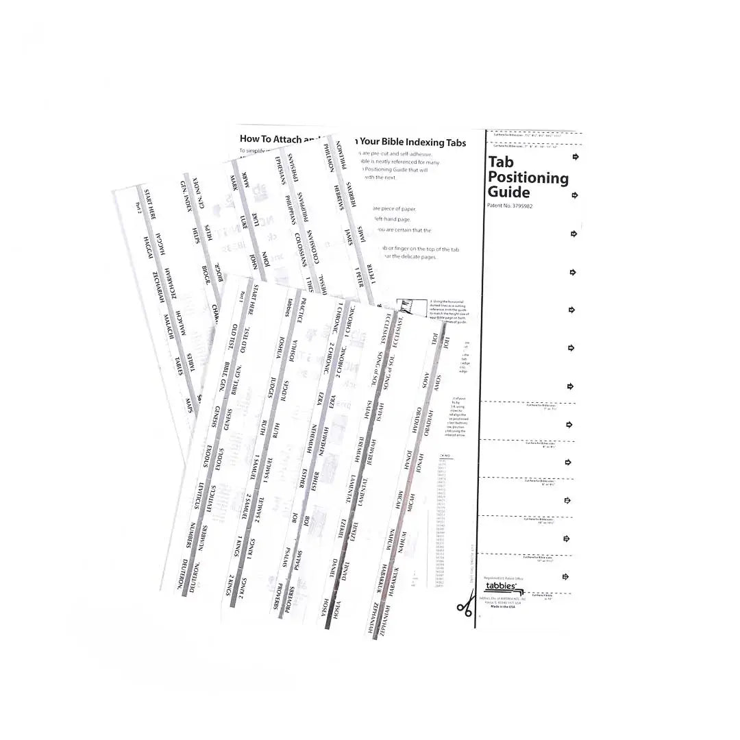 Bible Index Tabs Silver Tabbies