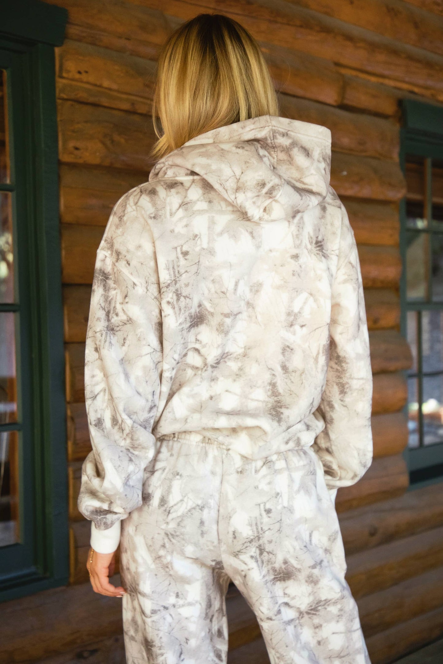 AVERY Light Woodland Camo Lounge Fleece Classic Hoodie