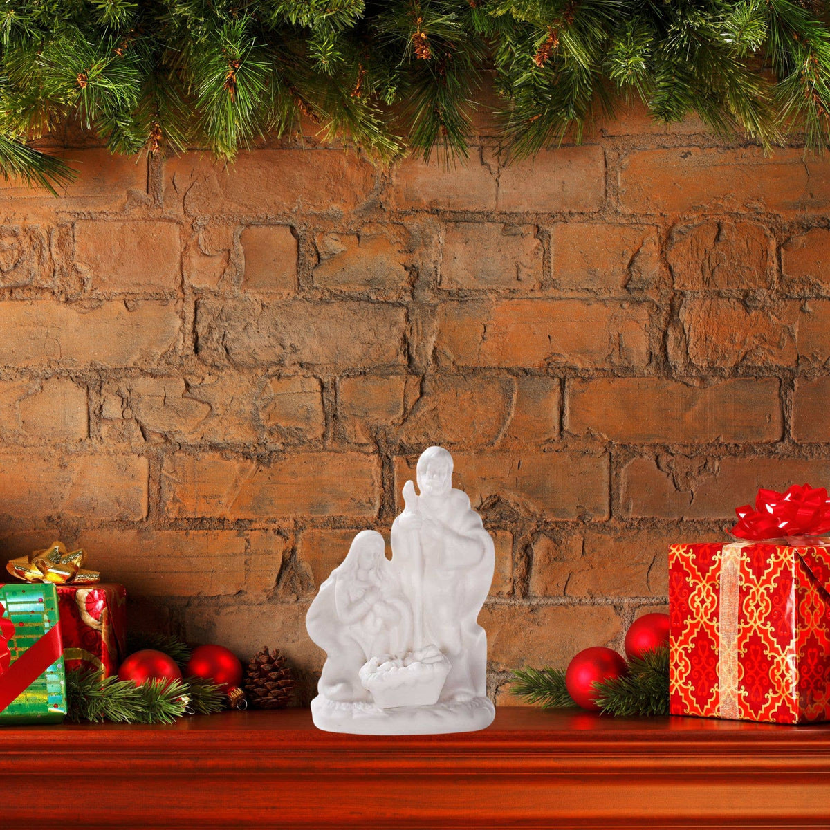 NATIVITY-PORCELAIN/BISQUE-4.25
