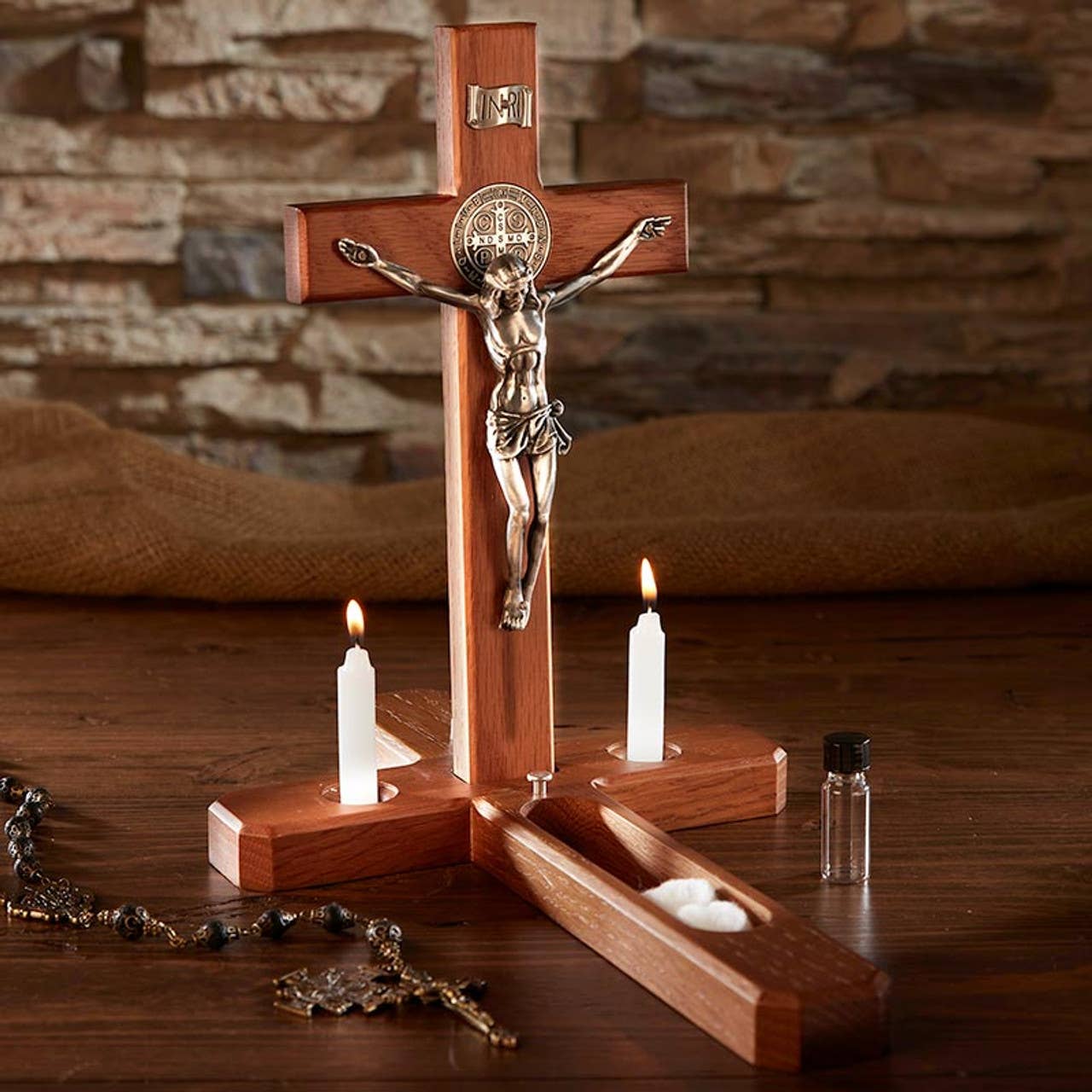 Saint Benedict crucifix sick