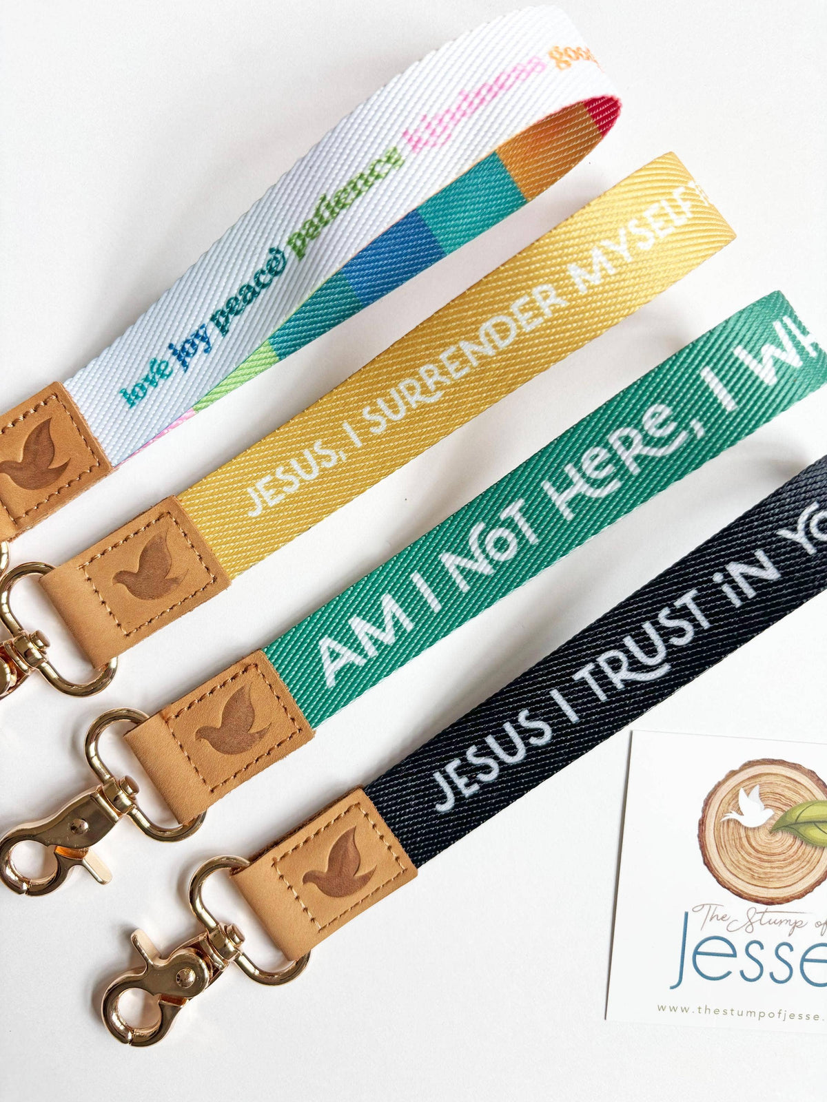 Jesus I Surrender Wristlet Keychain