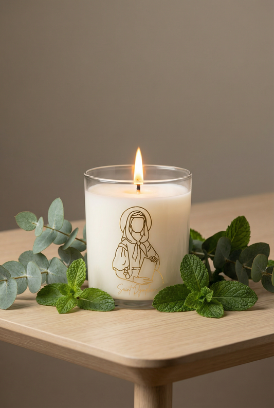 Saint Dymphna Soy Candle