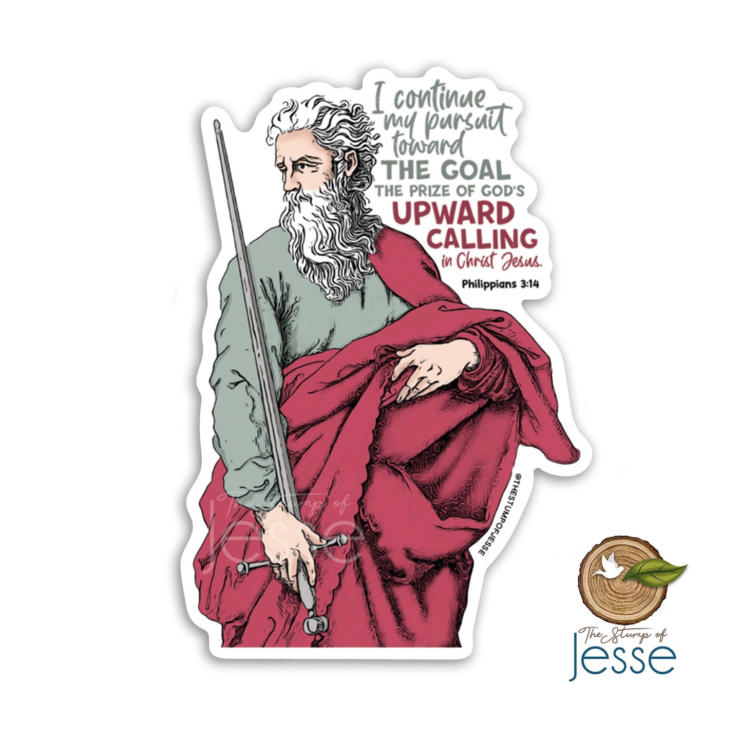 St. Paul Waterproof Vinyl Catholic Sticker