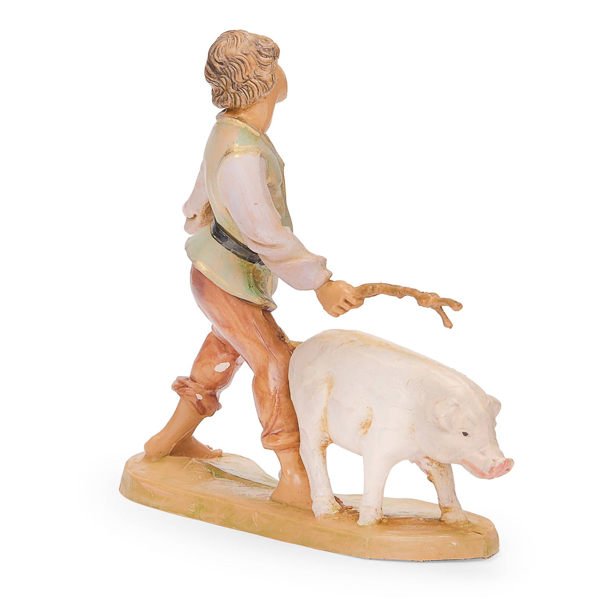 Fontanini 5" Scale Clement Boy With Pig Nativity Figure