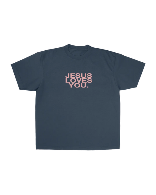 Jesus Loves You Midnight Rose Tee