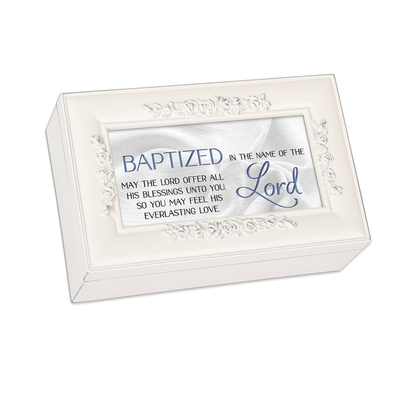Baptized in the Name of the Lord Ivory Jewelry Box