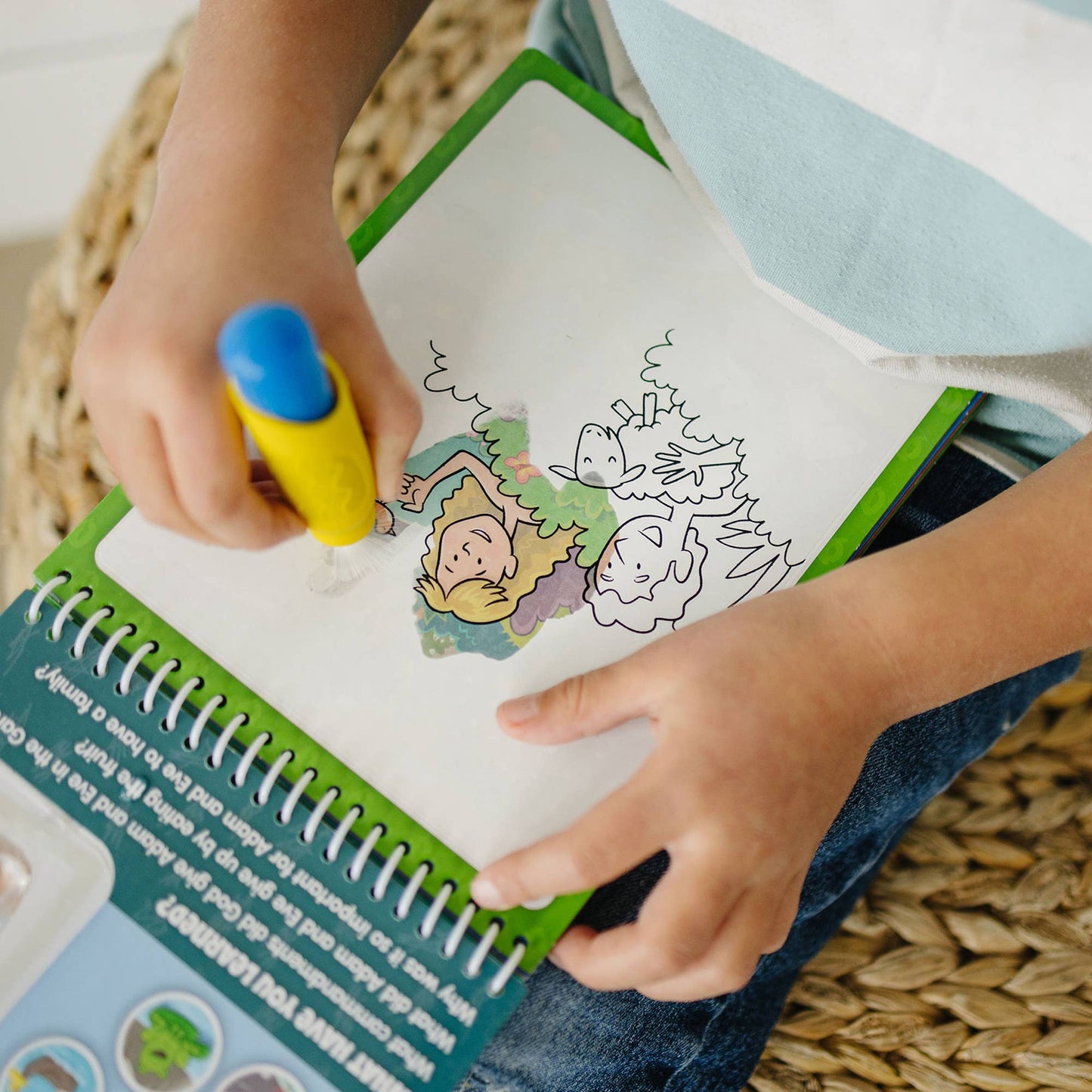 Old Testament #1 Aqua Brush Activity Book, Reusable Travel Activity