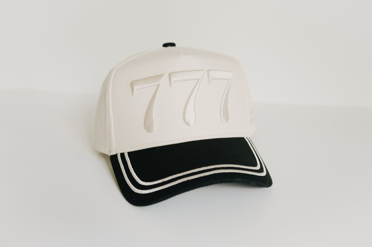 777 Cream Stripe Snapback Hat