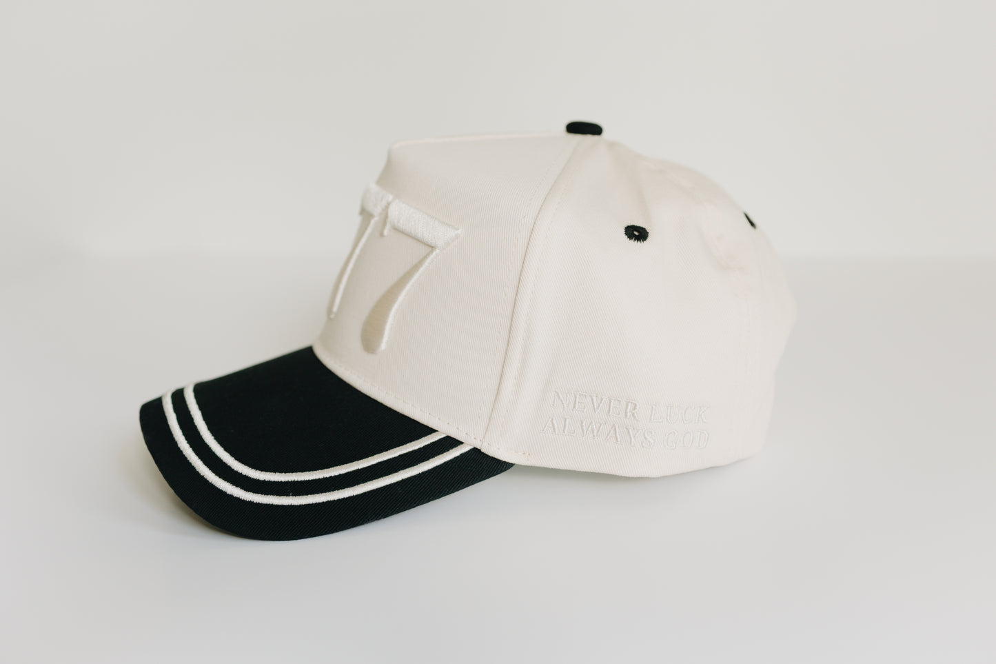 777 Cream Stripe Snapback Hat