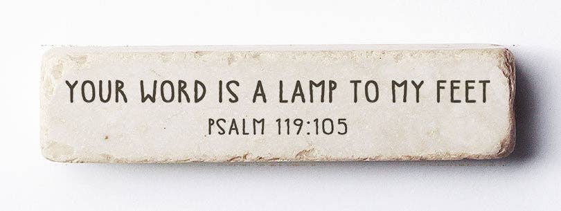 598 | Psalm 119:105 stone block