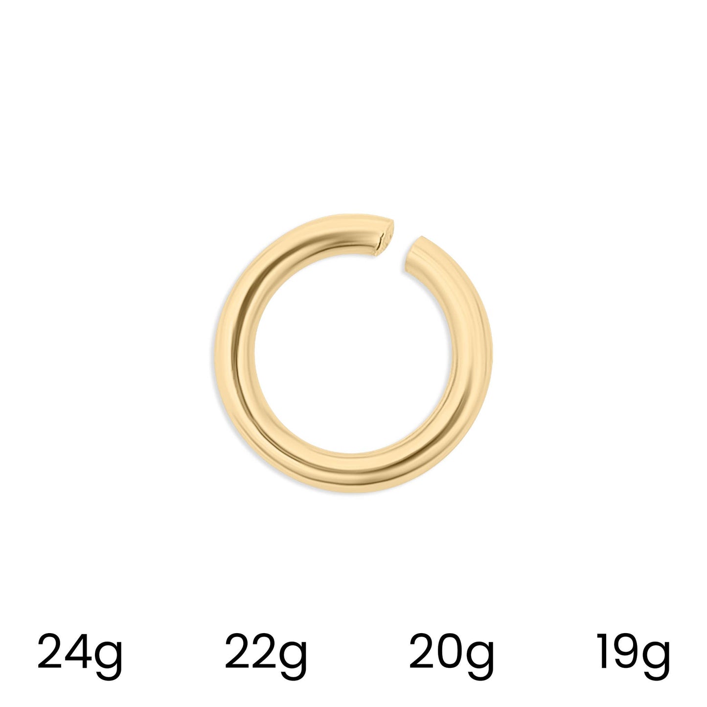 100 Pack 18K Gold PVD Coated Jump Ring Connectors