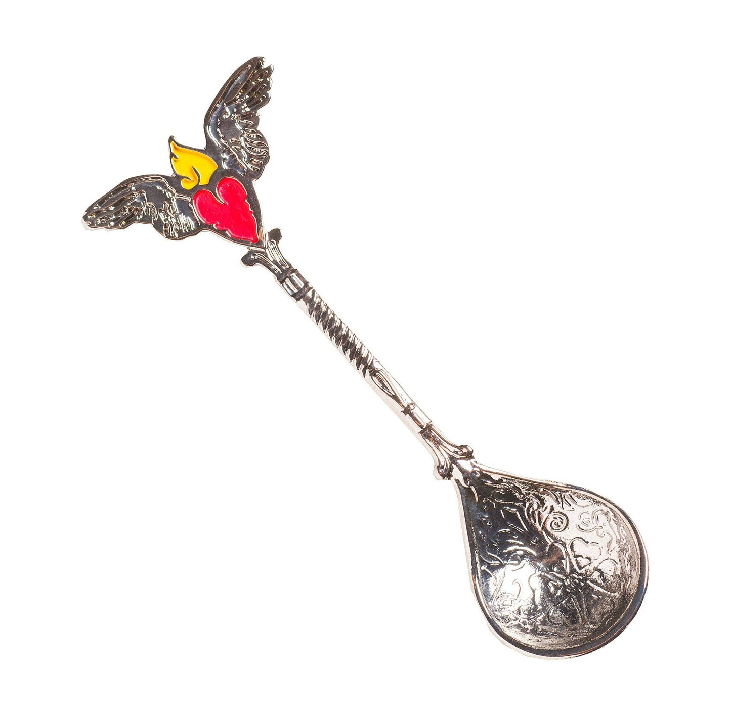 Silver Incense Spoon — 4.3 in, Long Handle for Tall Burners and Thuribles