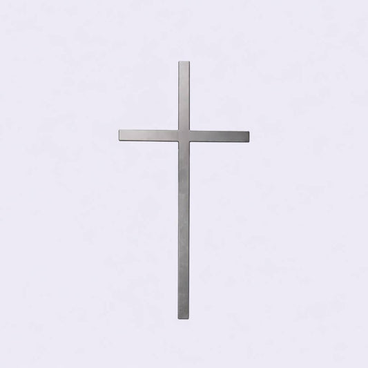 Wall Cross Silver 7"