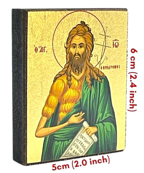 Saint John the Baptist Silk Screen Icon Magnet