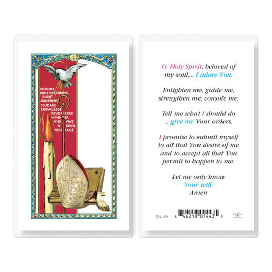 Holy Spirit Laminated Prayer Card 4