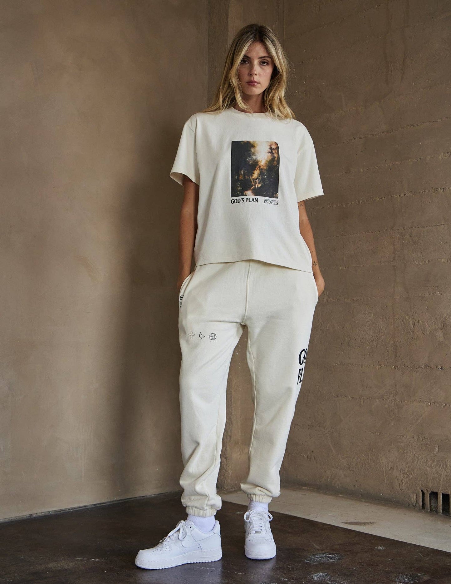 God's Plan Heavyweight Tee - Alabaster
