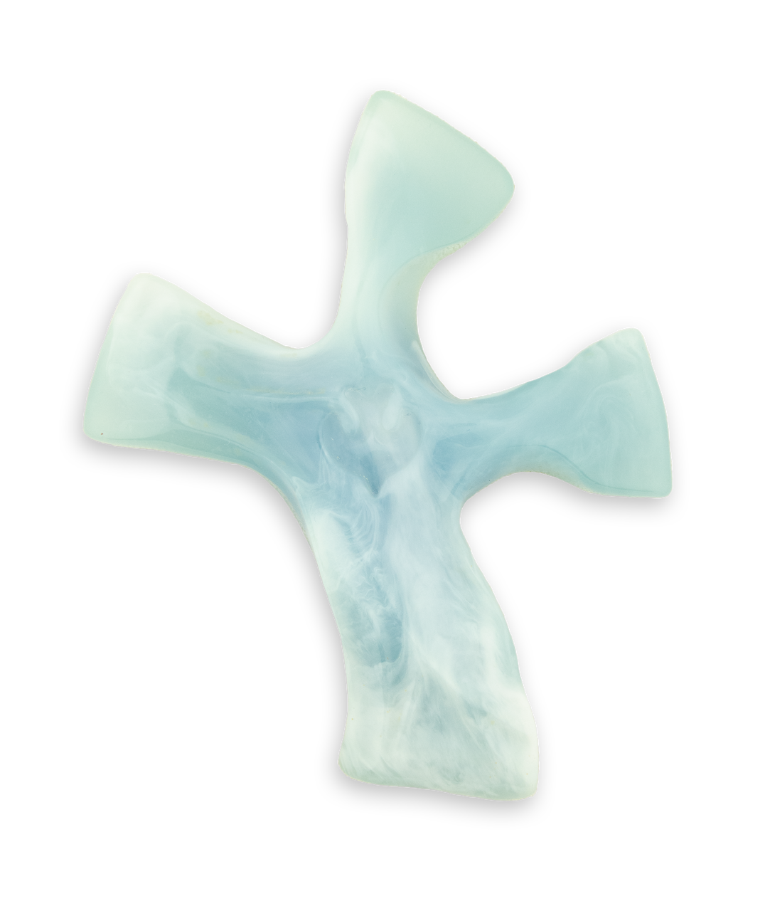 Glacier Blue Clinging Cross