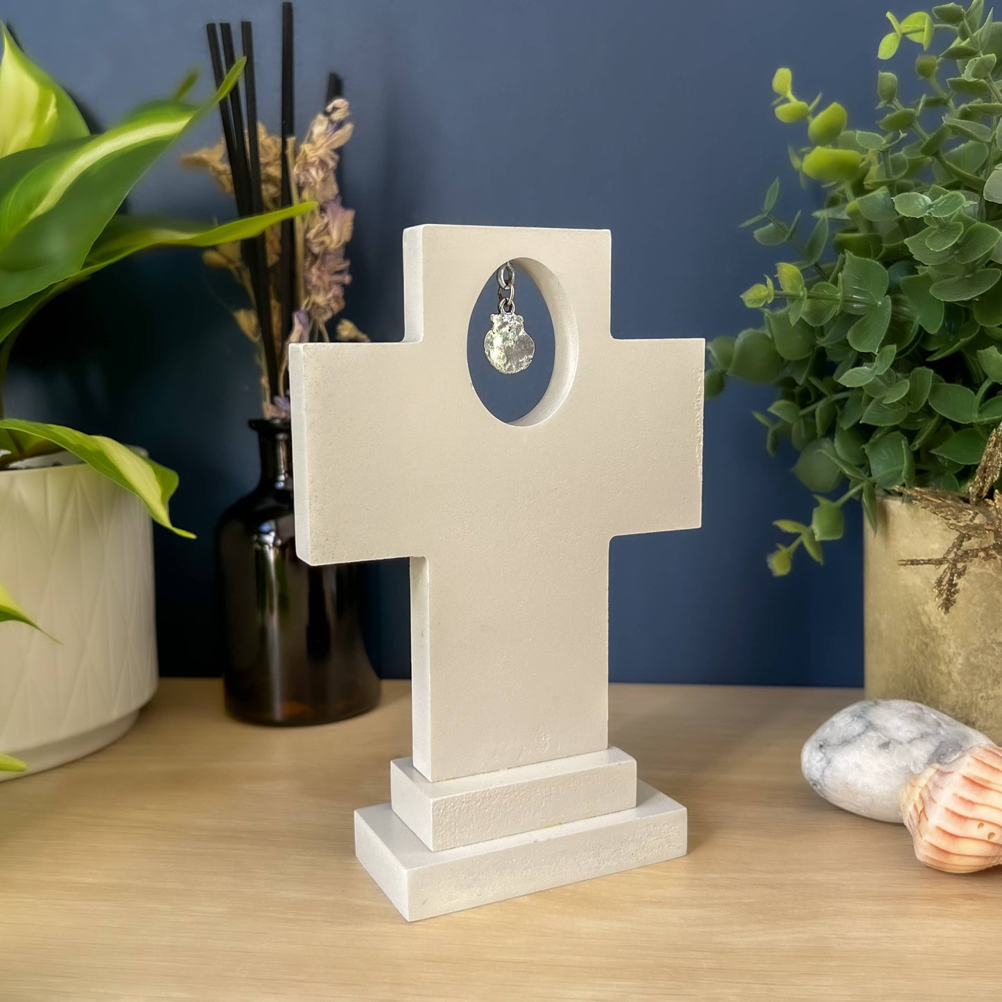 Baptism Charm Standing Cross