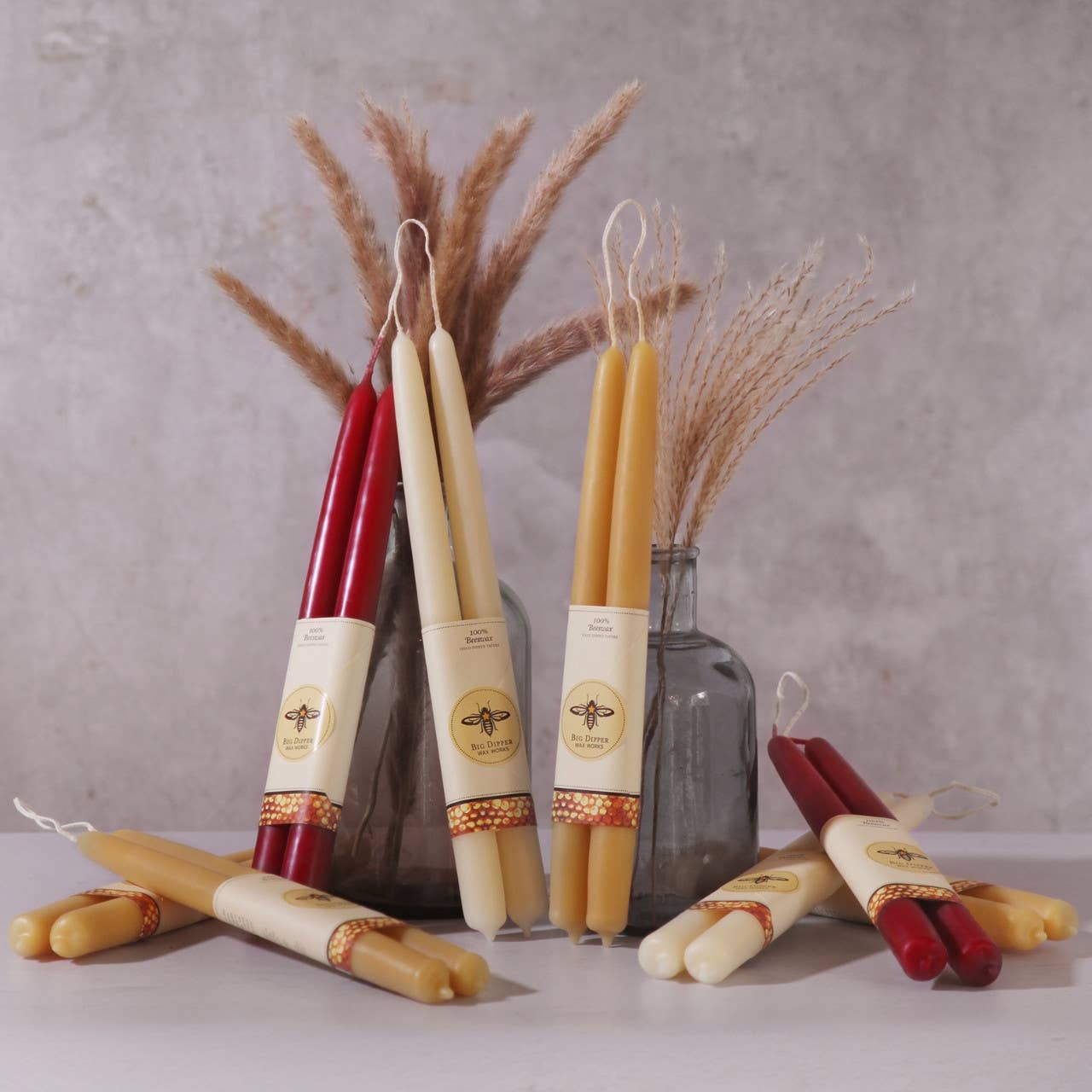 Taper Candles – 100% Pure Beeswax – Hand-Dipped