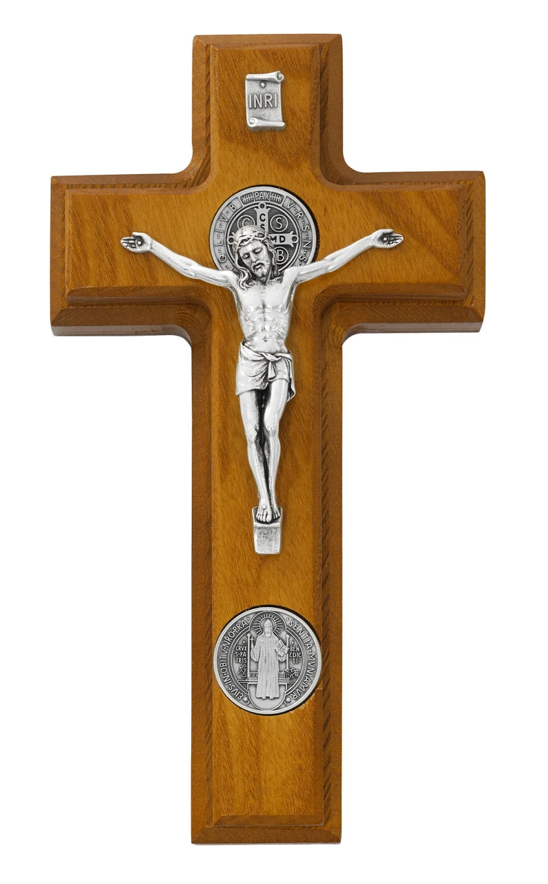 9.5" Walnut St. Benedict Sick Call Cross