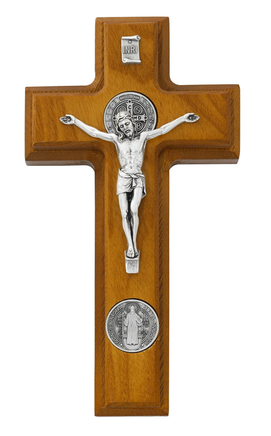 9.5" Walnut St. Benedict Sick Call Cross