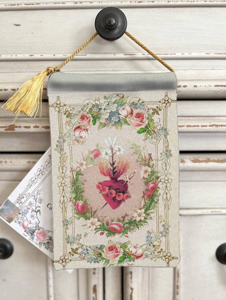 VINTAGE HEARTS Blessing Carrier Pouch HEART OF SORROWS