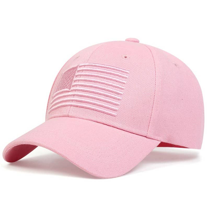 American Flag Embroidered Low Profile Baseball Cap US Flag