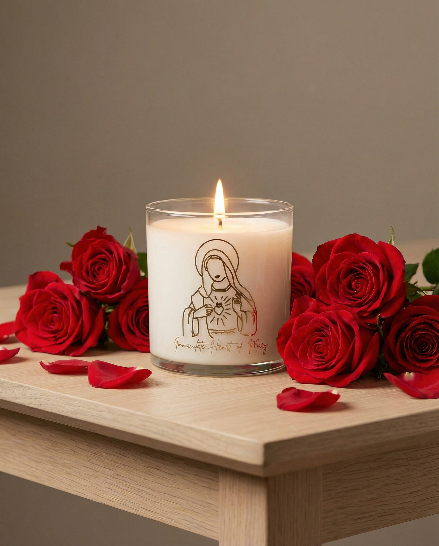 Immaculate Heart of Mary Soy Candle