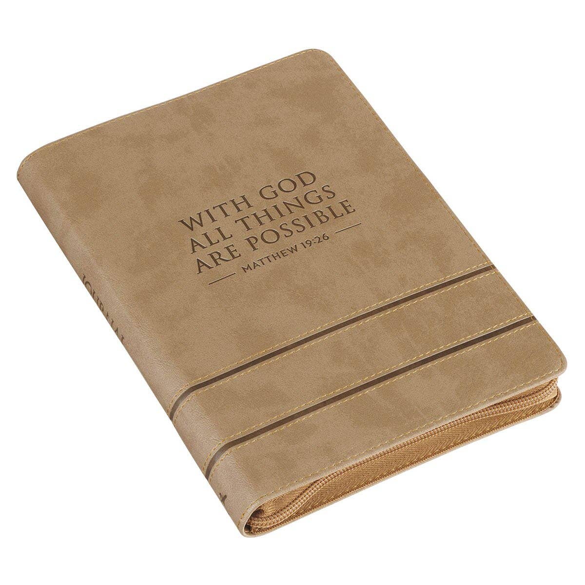 All Things are Possible Zip Journal