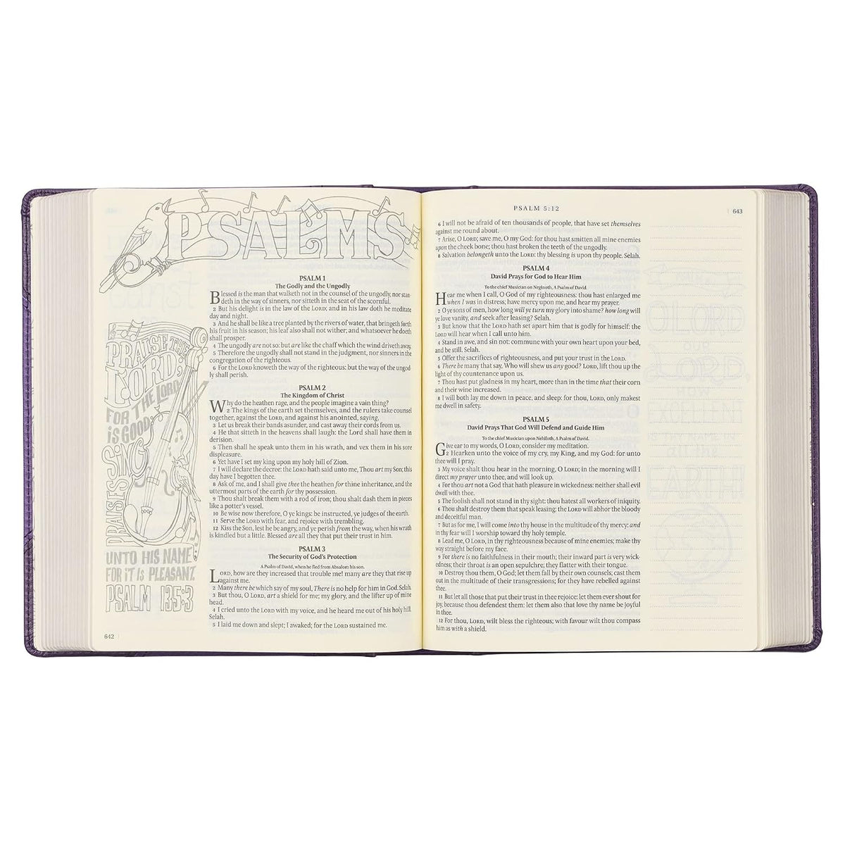 KJV Holy Bible, My Creative Bible, Faux Leather Hardcover w/Ribbon Markers