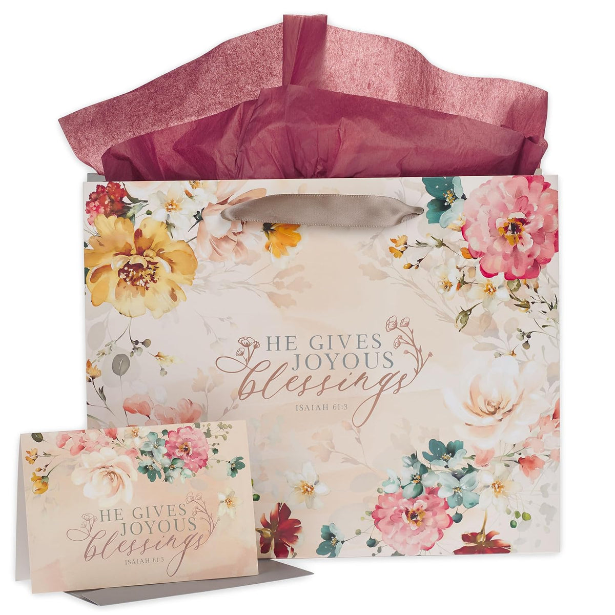 Large Scripture Gift Bag with Card & Tissue