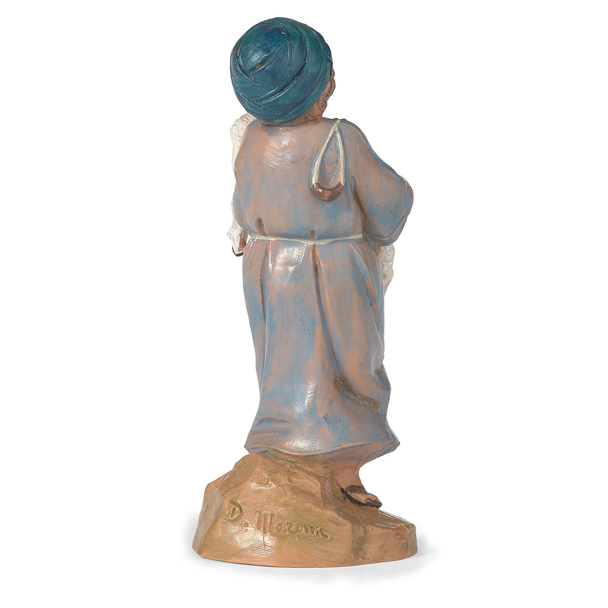 5" Scale Silas, Boy Shepherd With Sheep Nativity Figure