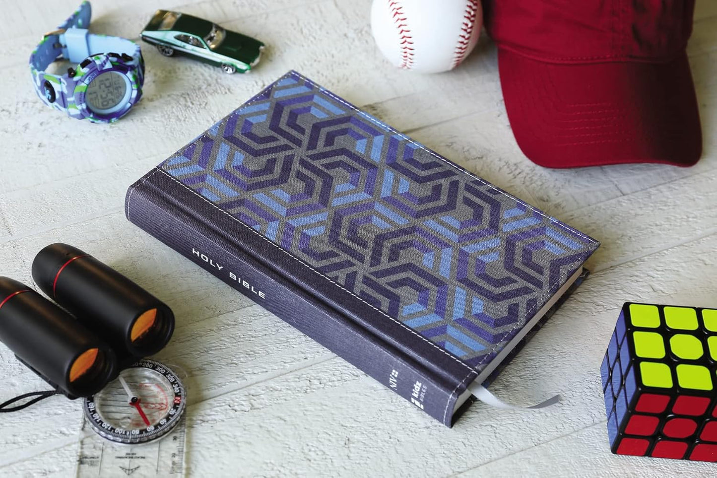 NIV, Bible for Kids, Cloth over Board, Blue, Red Letter, Comfort Print: Thinline Edition Hardcover