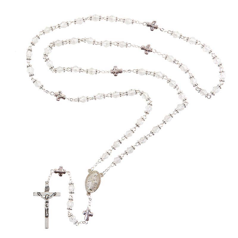Glass Bead Wedding Rosary Set