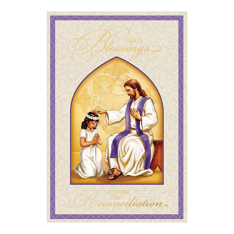 God's Blessings on your First Reconciliation Girl