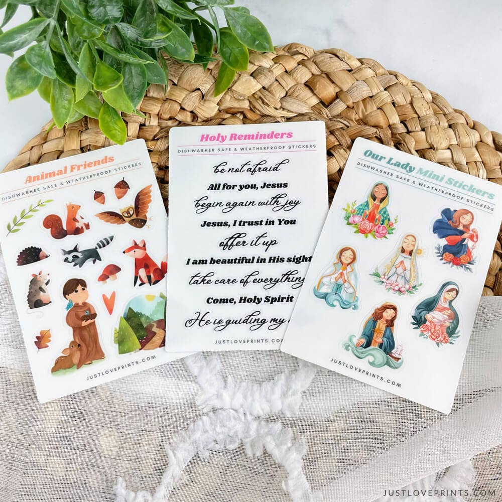 Holy Reminders Vinyl Sticker Sheet
